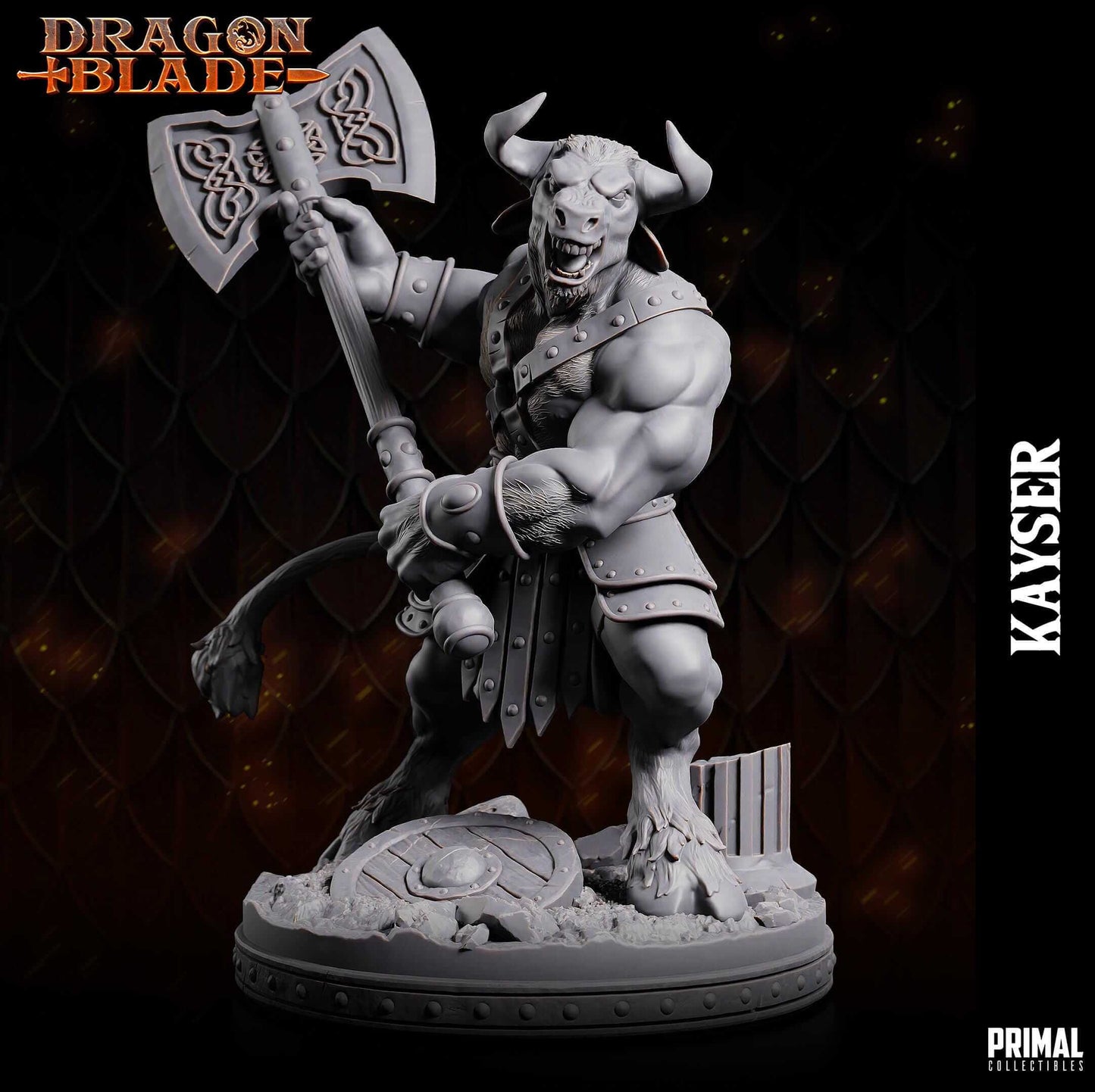 Kayser Minotaur Dragonblade - Masters of Dungeon Quest