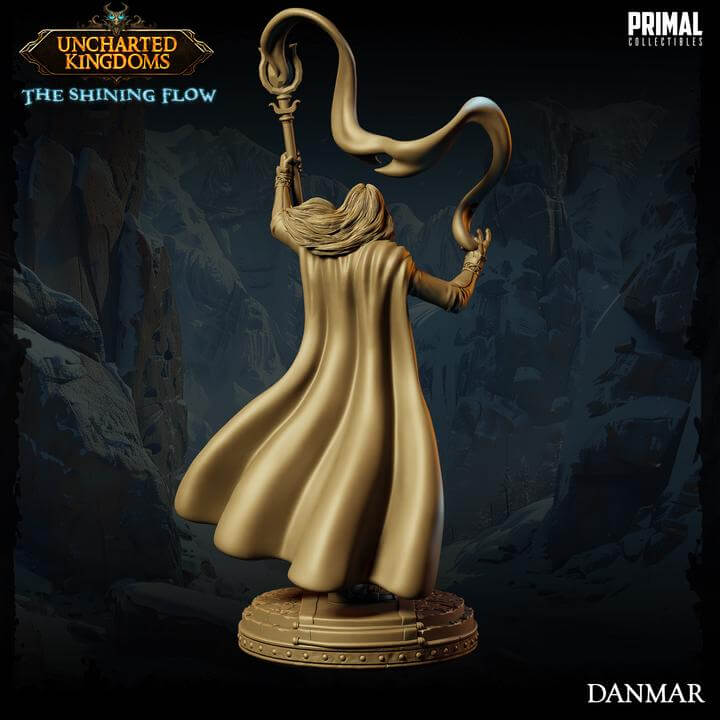Danmar Wizard - Uncharted Kingdoms 3D Printed Resin RPG/Tabletop/Boardgames Miniature Primal Collectibles