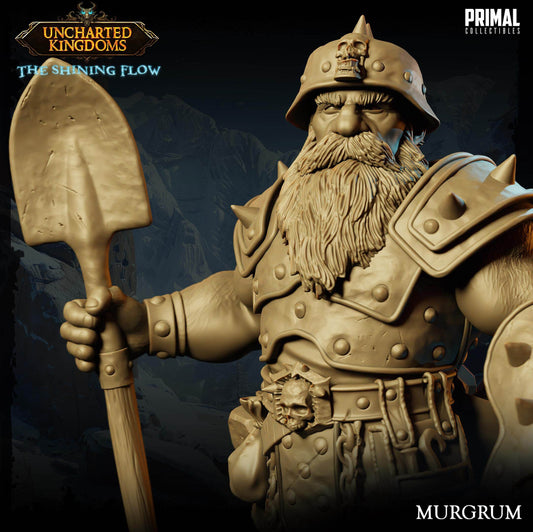 Murgrum Dwarf Miner - Uncharted Kingdoms 3D Printed Resin RPG/Tabletop/Boardgames Miniature Primal Collectibles