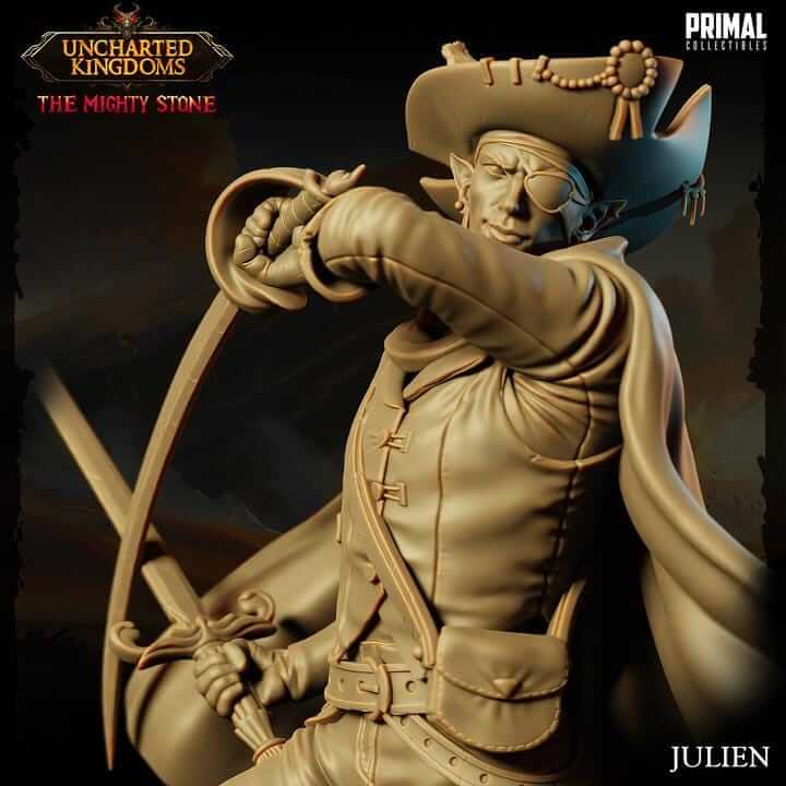 Julien Mercenary - Uncharted Kingdoms 3D Printed Resin RPG/Tabletop/Boardgames Miniature Primal Collectibles