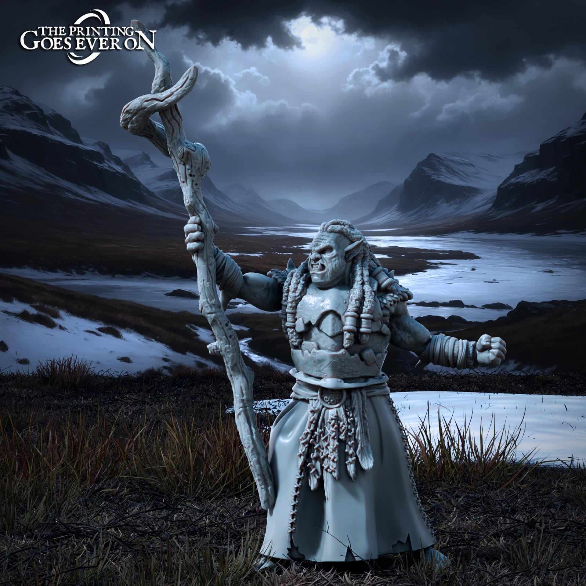 Ironmoor Orc Shaman Tales of the Northern Kingdom - Printing Goes Ever On