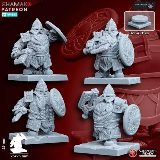 Dwarf Steel Breakers - Miniatures by Ghamak