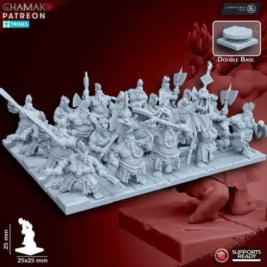 Dwarf Berzerkers - Miniatures by Ghamak
