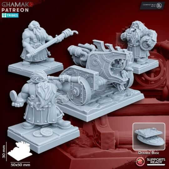 Dwarven Flame thrower - Miniatures by Ghamak
