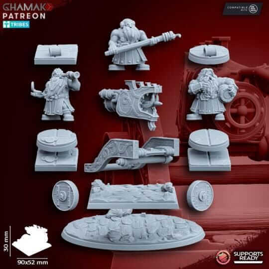 Dwarven Flame thrower - Miniatures by Ghamak