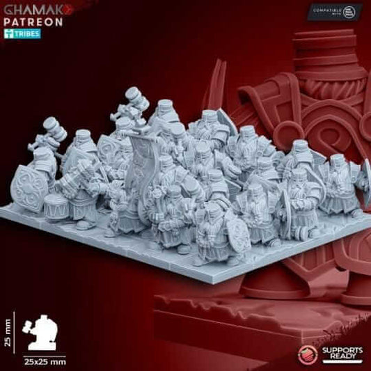 Dwarf Forge Guard - Miniatures by Ghamak