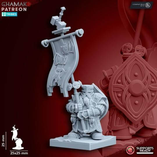 Dwarf Forge Guard - Miniatures by Ghamak