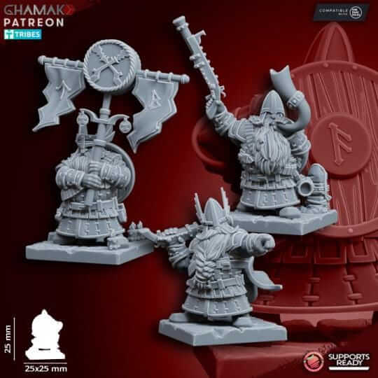 Dwarf Thunder Brigade - Miniatures by Ghamak