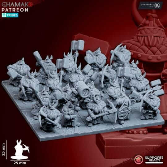 Dwarf Clan Miners - Miniatures by Ghamak