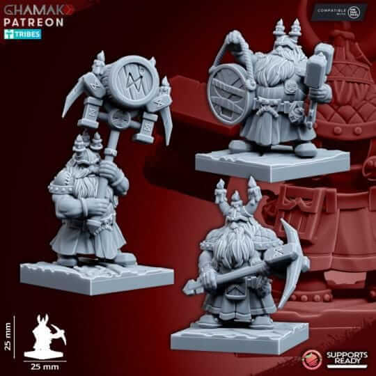 Dwarf Clan Miners - Miniatures by Ghamak
