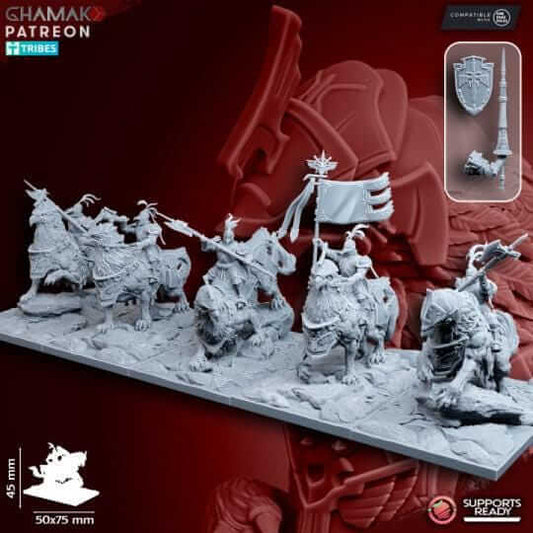 Reiksguard demi-Gryphon knights - Miniatures by Ghamak