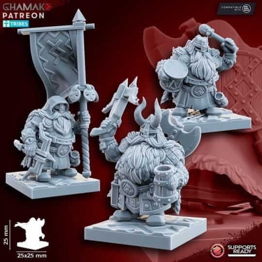 Dwarf Clan Rangers with Crossbows - Miniatures by Ghamak