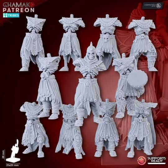 Pyramid Guards -Tomb Guards Kings of the Lost Tombs - Miniatures by Ghamak