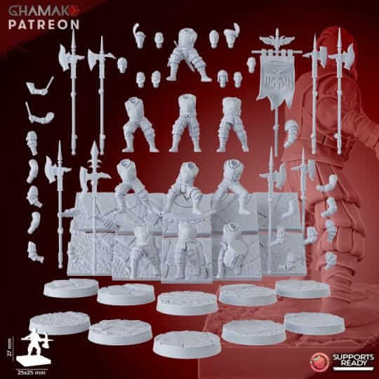 Empire Infantrymen - Miniatures by Ghamak