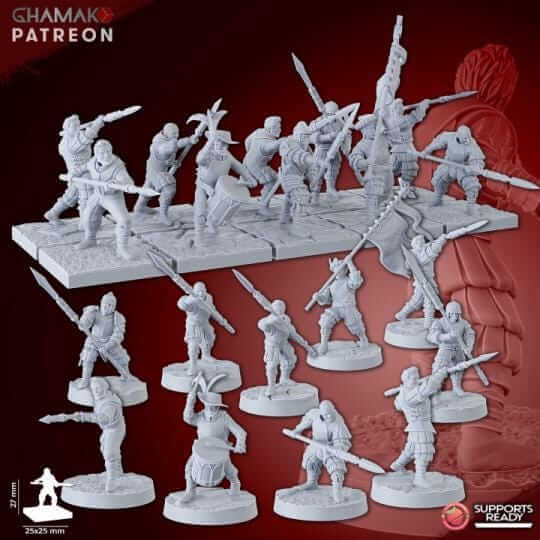 Empire Infantrymen - Miniatures by Ghamak
