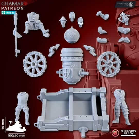 Empire Mortar - Miniatures by Ghamak