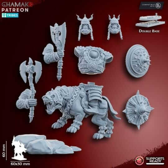 Orc Warlords - Miniatures by Ghamak