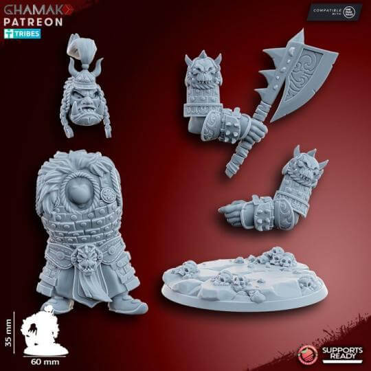 Orc Warlords - Miniatures by Ghamak