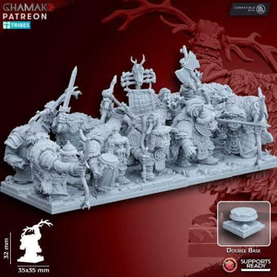 Urrok Arbans Orcs with Bow - Miniatures by Ghamak