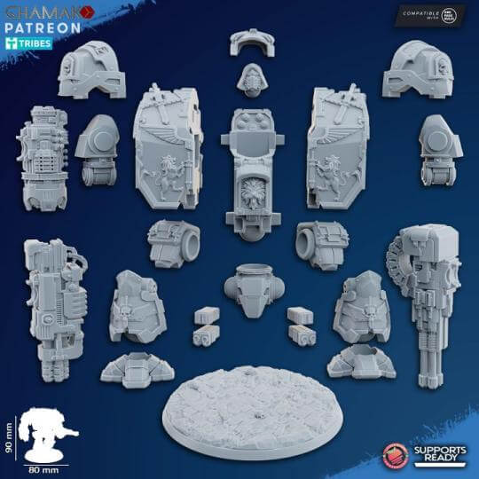 War-Hulk - Grimdark Void Marines Ghamak Miniatures