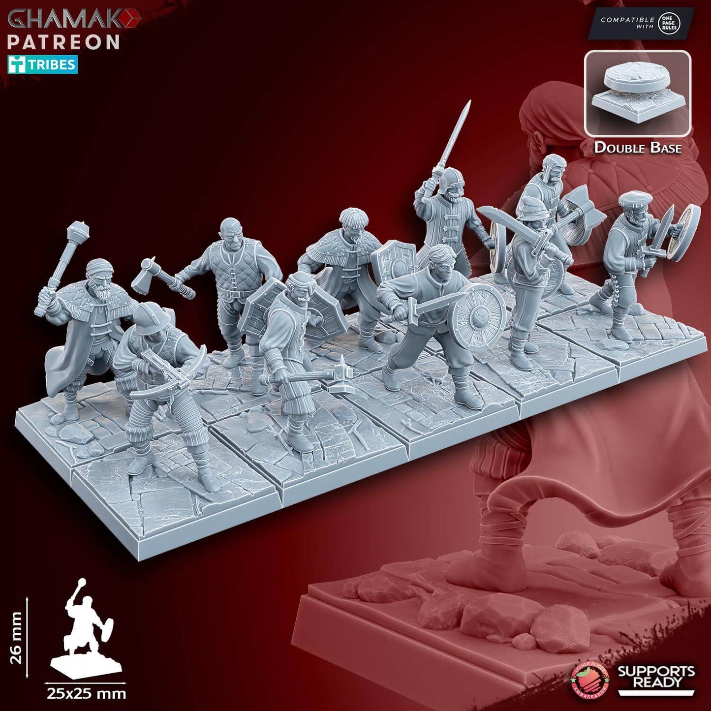 Empire Free Company Militia - Miniatures by Ghamak