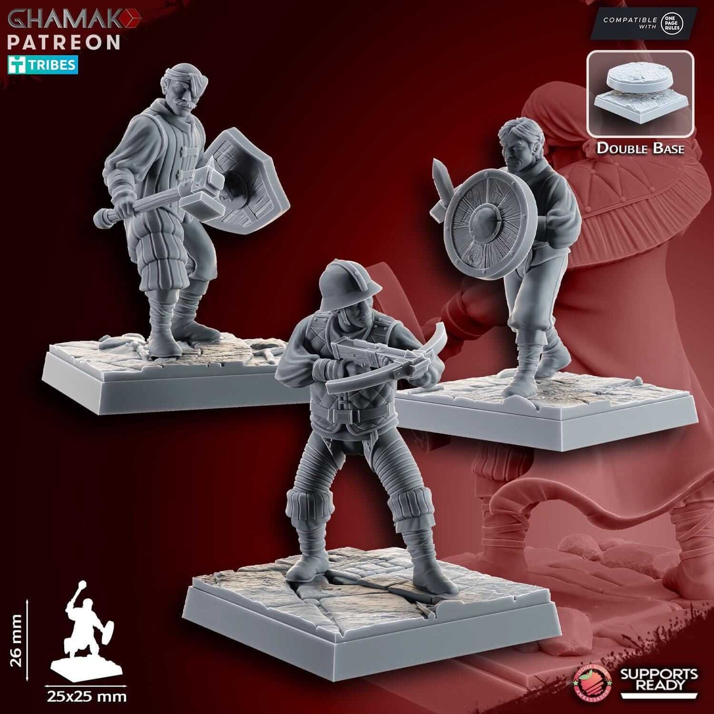Empire Free Company Militia - Miniatures by Ghamak