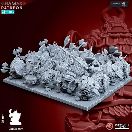 Dwarf Clan Thanes - Miniatures by Ghamak