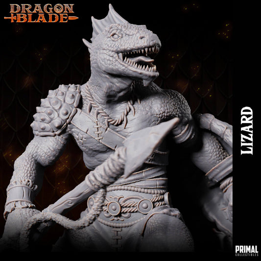 Lizardmen lance and shield - Dragonblade - Masters of Dungeons - Primal Collectibles