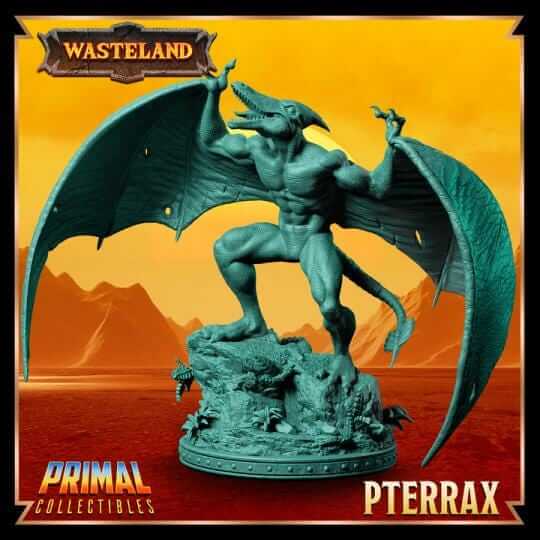 Pterrax - Wasteland 3D Printed Resin RPG/Tabletop/Boardgames Miniature Primal Collectibles