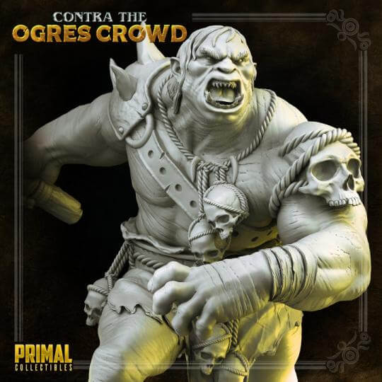 Grozrog Ogre Warrior - Contra the Ogres Crowd - Masters of Dungeons - Primal Collectibles