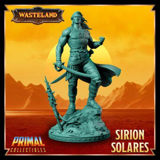 Sirion Solares - Atristocrat - Wasteland 3D Printed Resin RPG/Tabletop/Boardgames Miniature Primal Collectibles