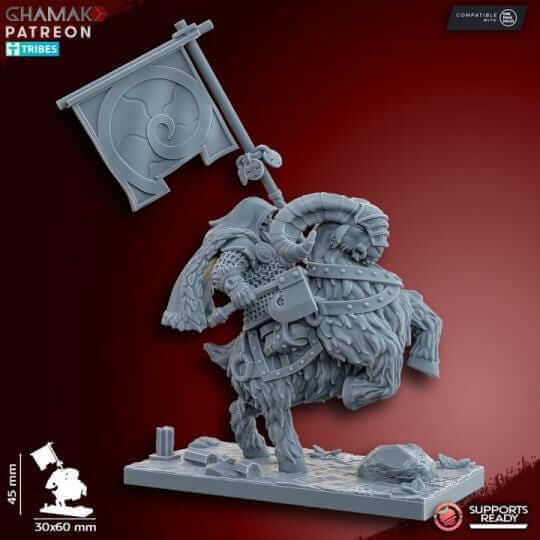 Dwarf Goat Riders - Miniatures by Ghamak