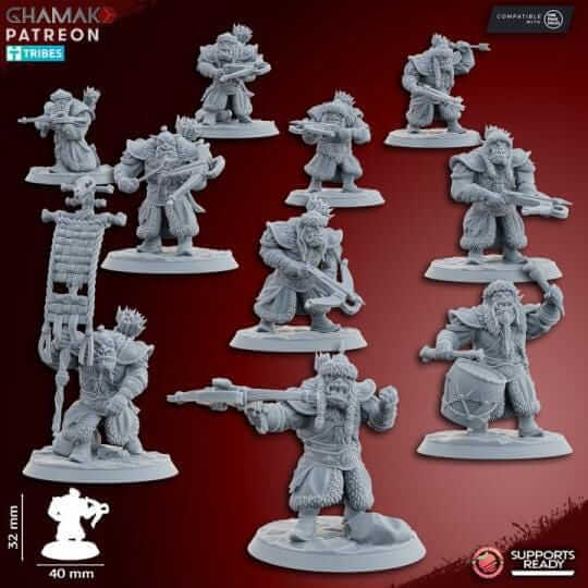 Orc Arbans with crossbow - Miniatures by Ghamak