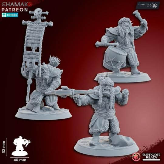 Orc Arbans with crossbow - Miniatures by Ghamak