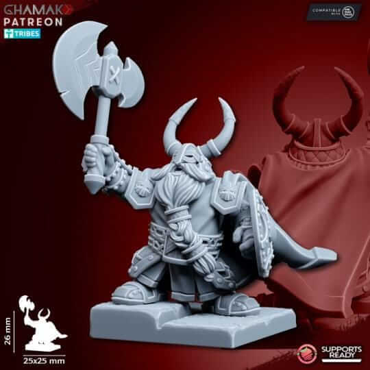 Dwarf Heroes Lord/Runesmith/Thane - Miniatures by Ghamak