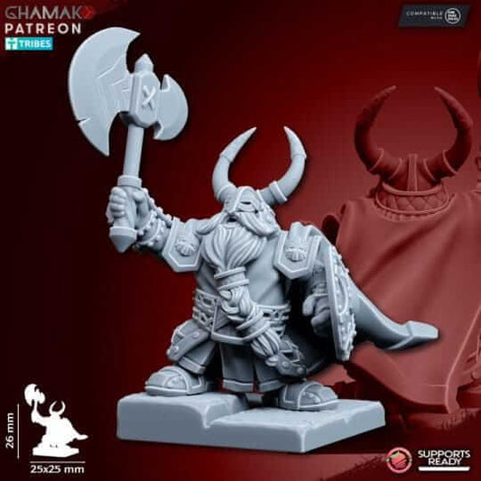 Dwarf Heroes Lord/Runesmith/Thane - Miniatures by Ghamak