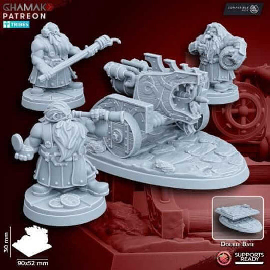 Dwarven Flame thrower - Miniatures by Ghamak