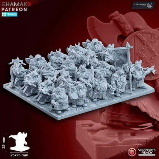 Dwarf Clan Rangers with Crossbows - Miniatures by Ghamak