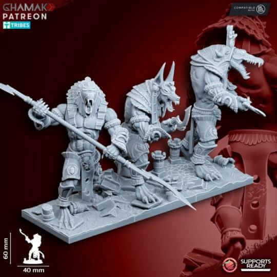 Nomarch Guardians - Kings of the Lost Tombs - Miniatures by Ghamak