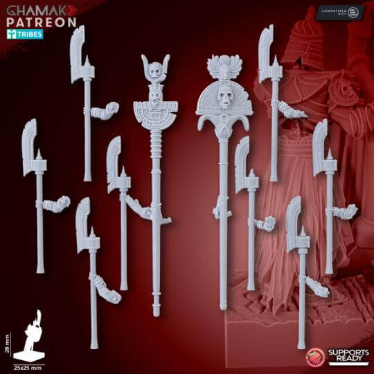Pyramid Guards -Tomb Guards Kings of the Lost Tombs - Miniatures by Ghamak