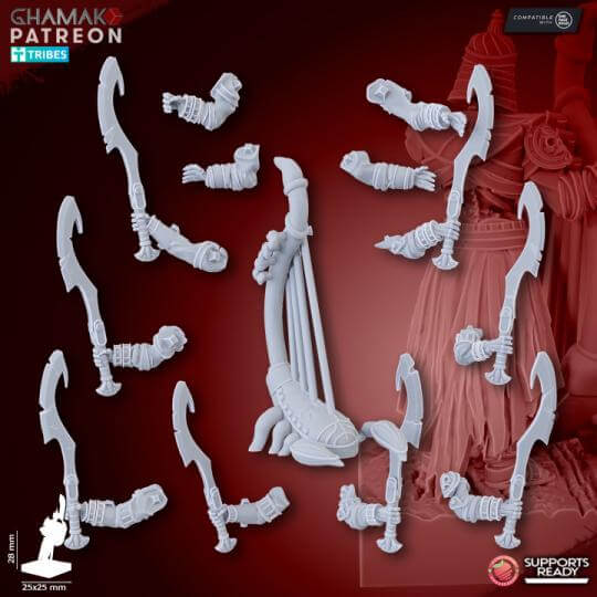 Pyramid Guards -Tomb Guards Kings of the Lost Tombs - Miniatures by Ghamak