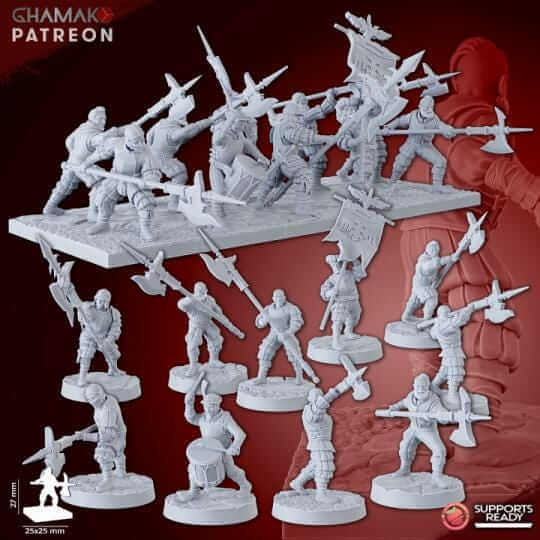 Empire Infantrymen - Miniatures by Ghamak