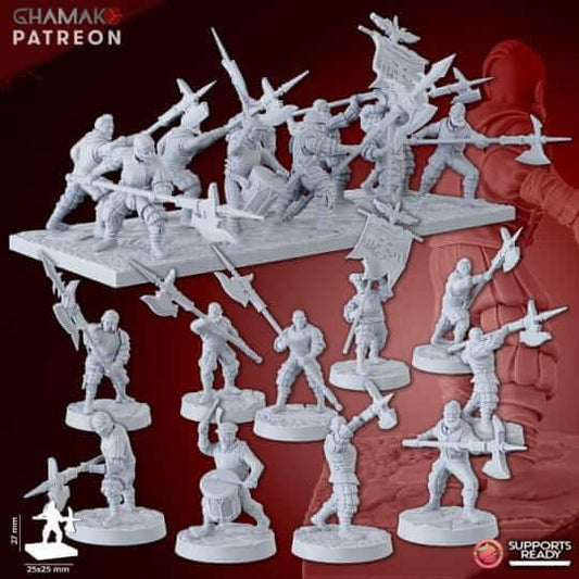 Empire Infantrymen - Miniatures by Ghamak