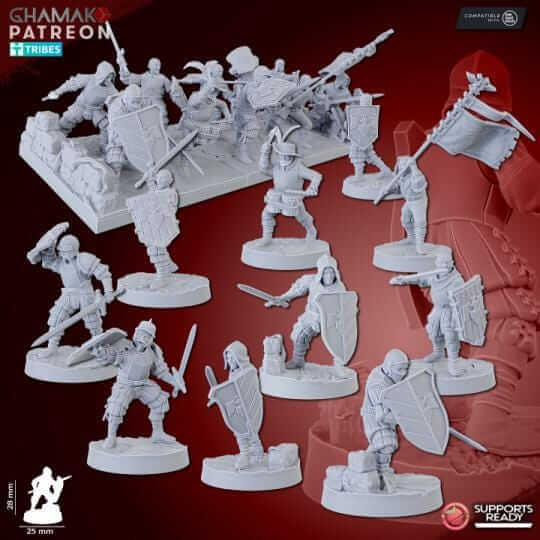 Empire Infantrymen - Miniatures by Ghamak