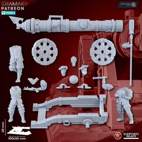 Empire Cannon - Miniatures by Ghamak