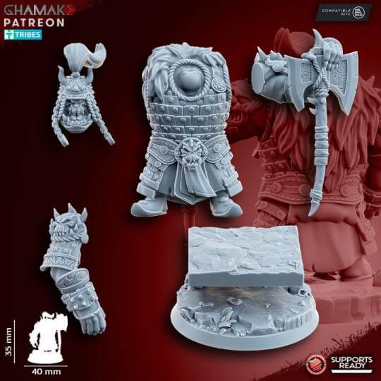 Orc Warlords - Miniatures by Ghamak