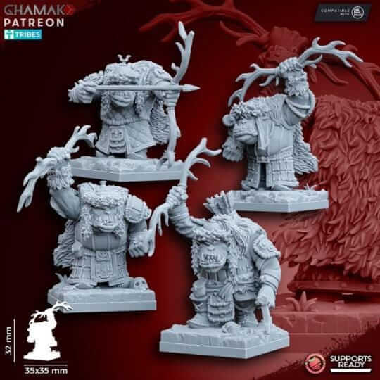 Urrok Arbans Orcs with Bow - Miniatures by Ghamak
