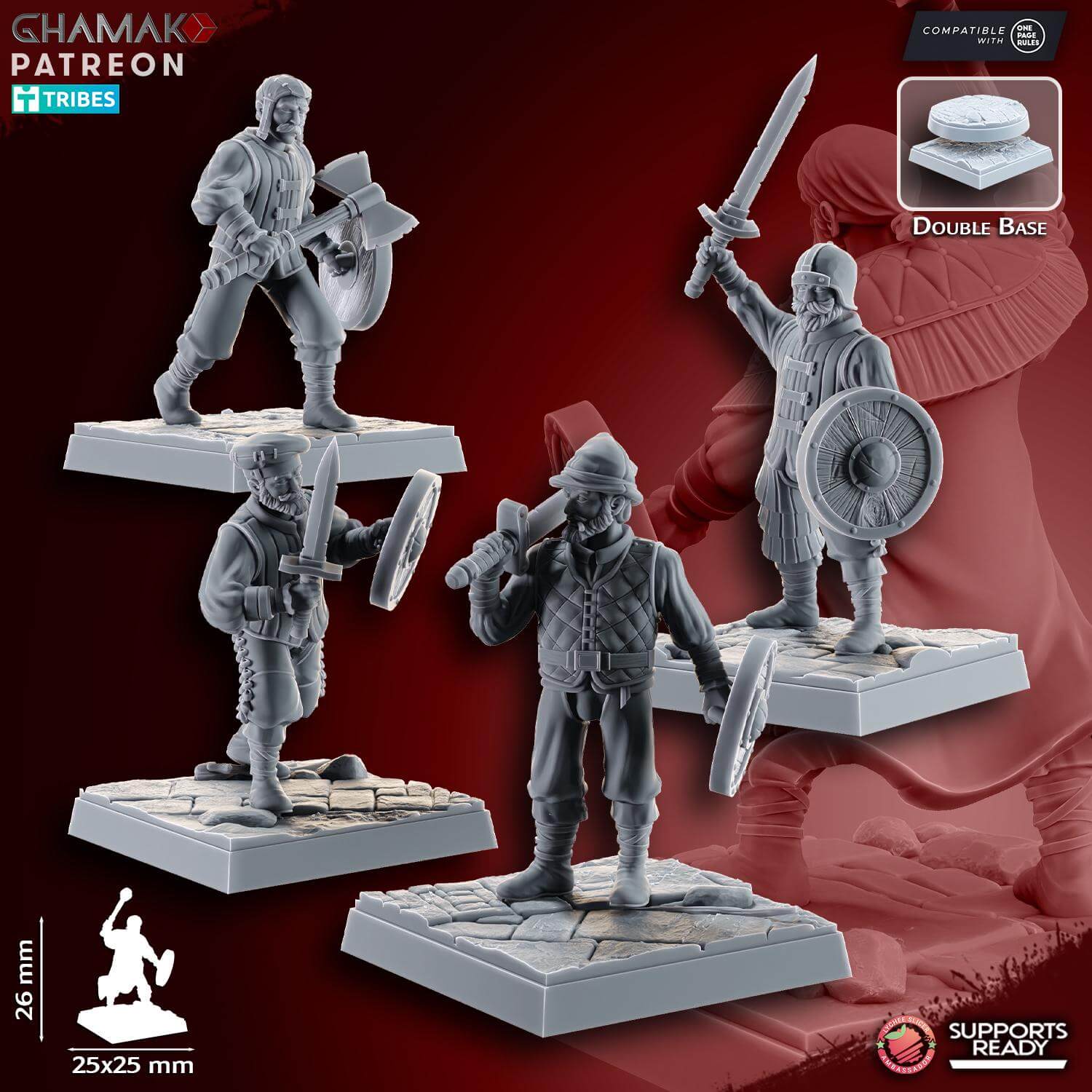 Empire Free Company Militia - Miniatures by Ghamak
