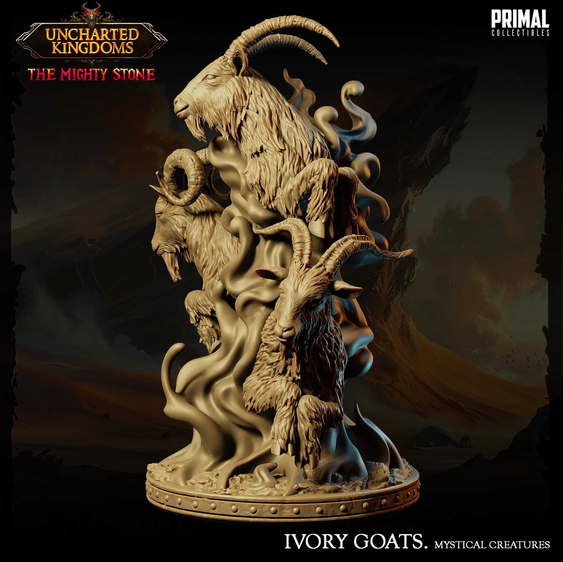 Mystical Animals - Ivory Goats Uncharted Kingdoms