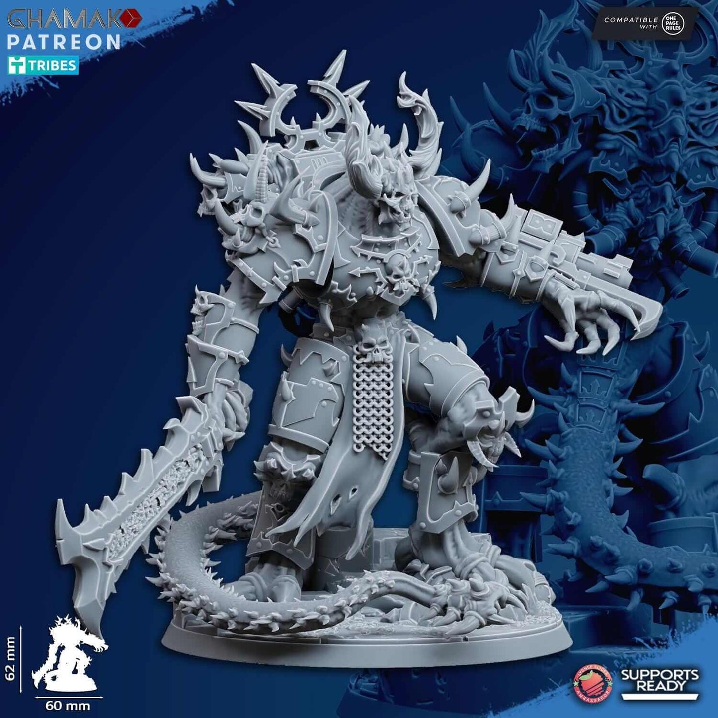 Demon of Corruption - Grimdark Void Marine -Ghamak Miniatures